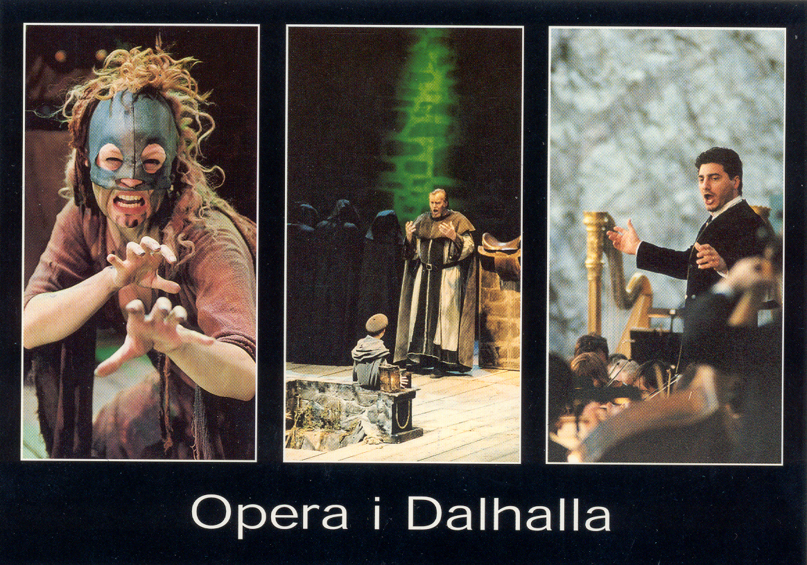 Jos Cura, conducto and singerr, Sinfornia Varsovia, 2002, Dalhalla, Sweden.