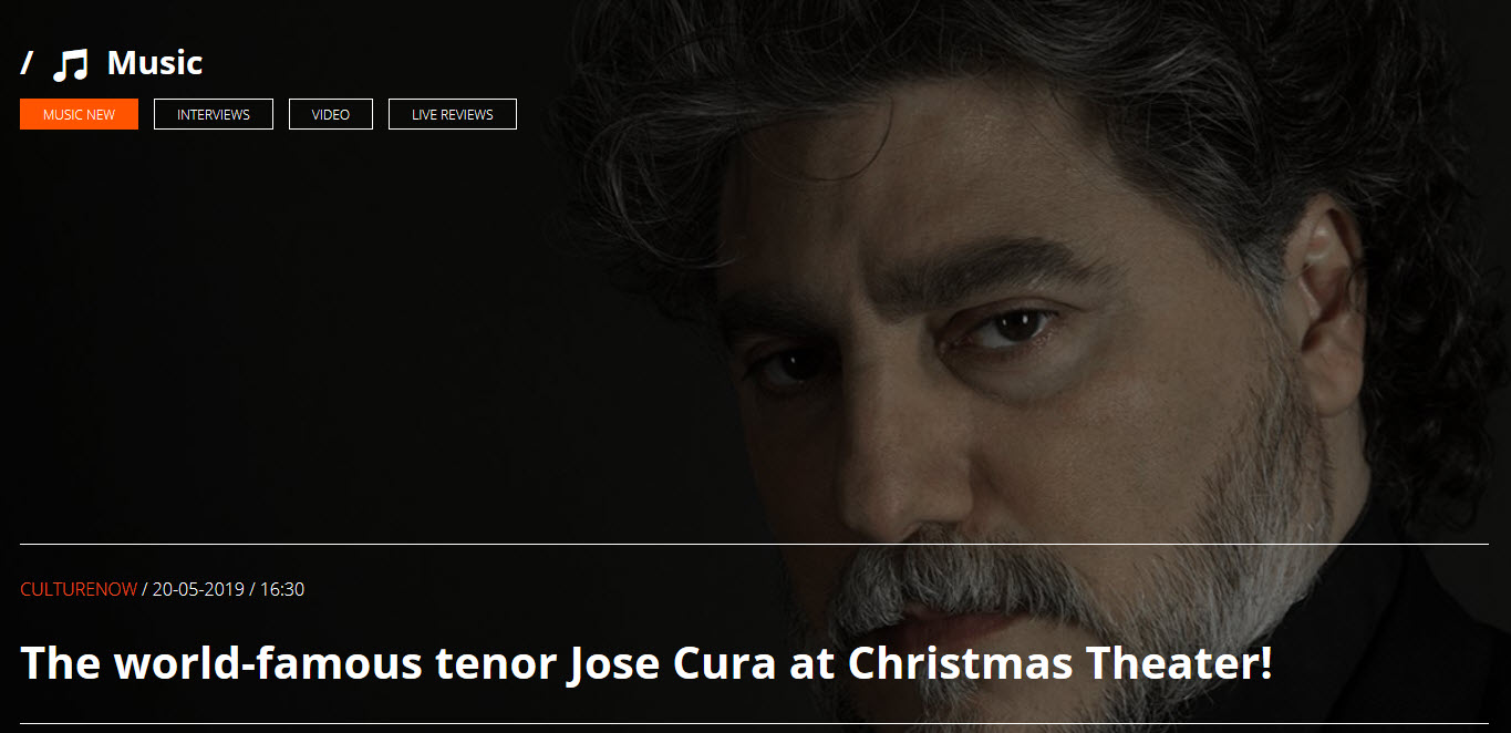 Concert at the Christmas Theater in Athens, starring Jos Cura.