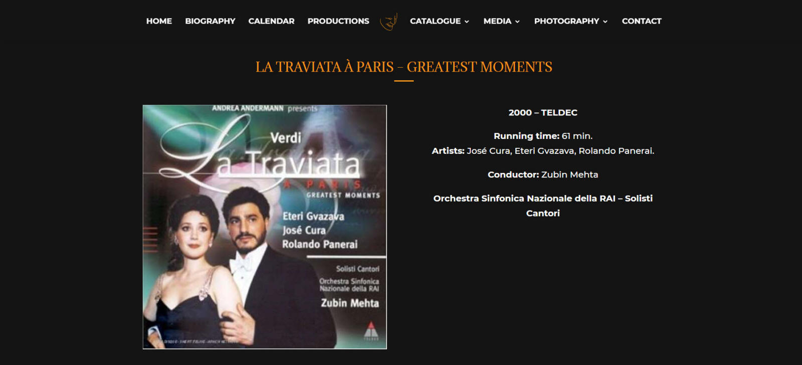 La Traviata a Paris CD Greatest Hits