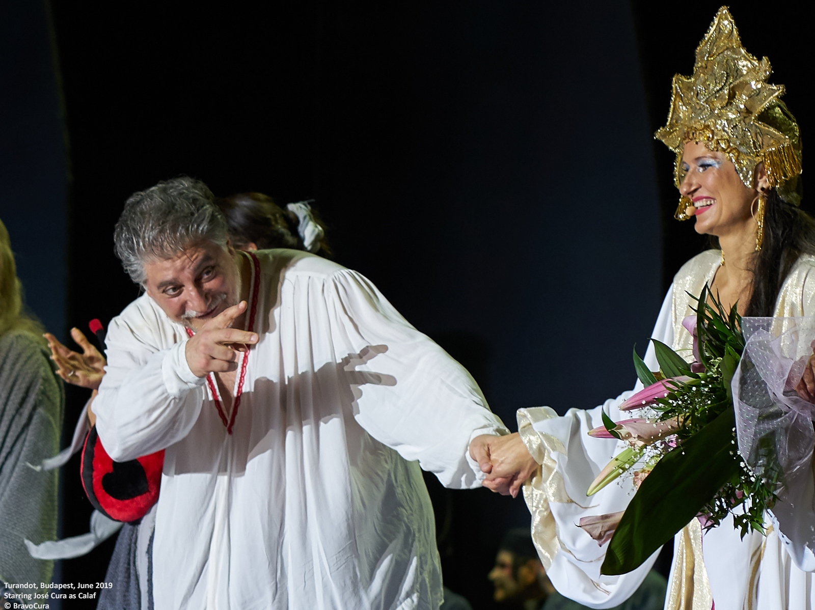 Jos Cura stars as Calaf in the 2019 Budapest production of Turandot.