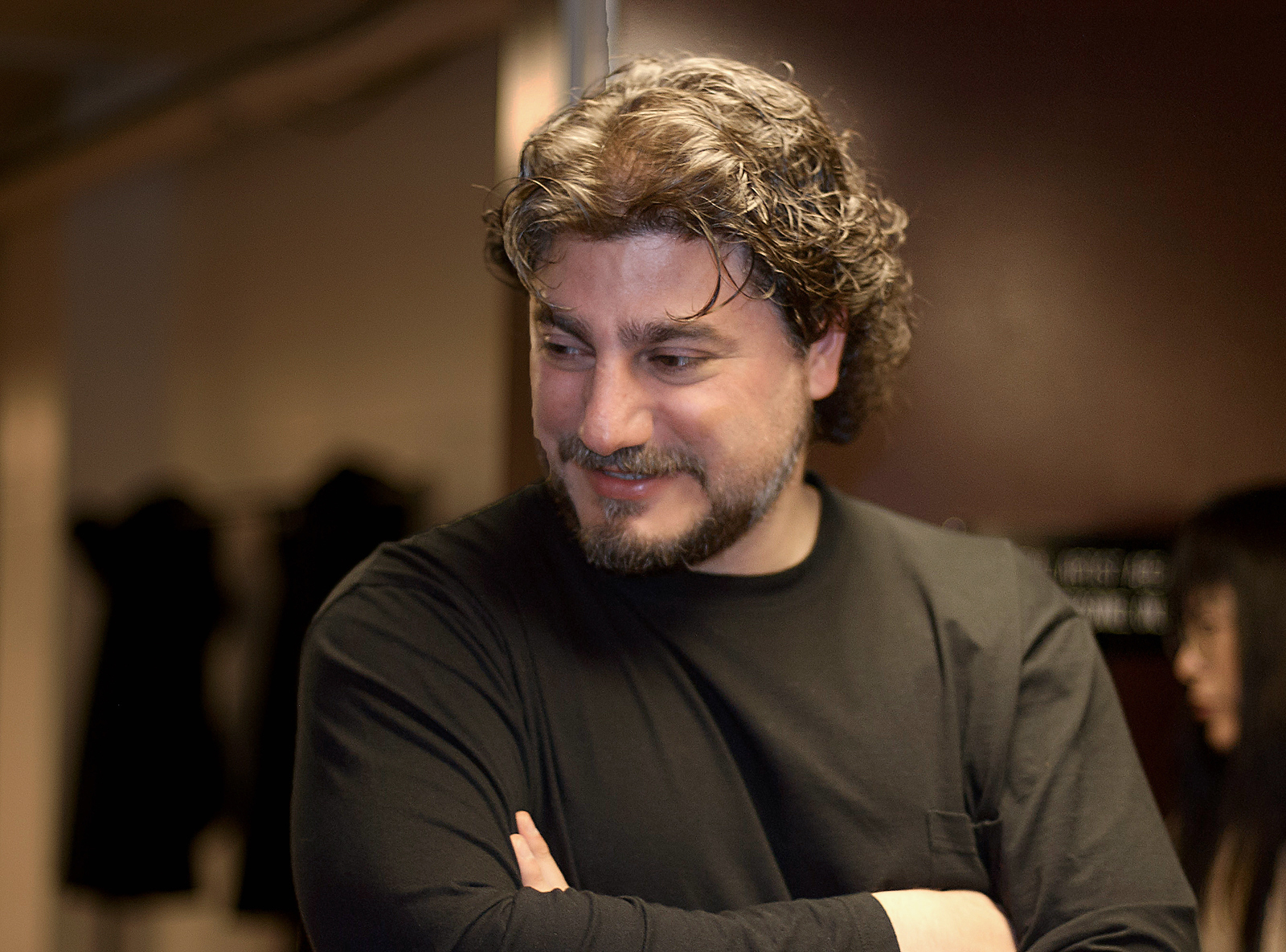 Jos Cura poses backstage after Samson et Dalila at the NY Met, 2005.